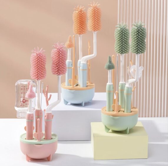 Bottle Silicon Brush Set