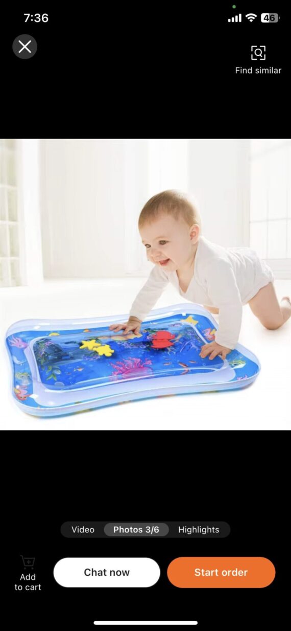 Water play mat toy