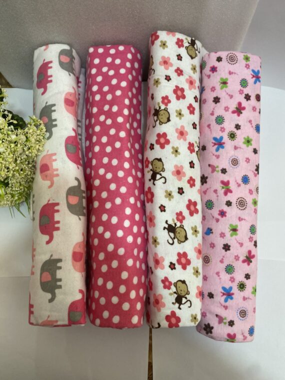 Coloured Cot sheets (4pcs)