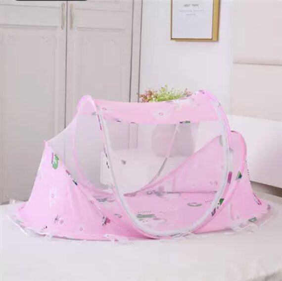 Baby Bed & Net (pink)