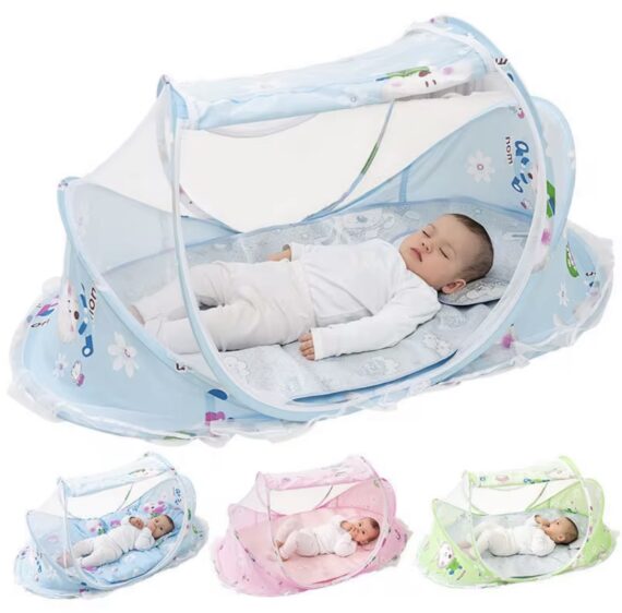 Baby Bed & Net (pink)