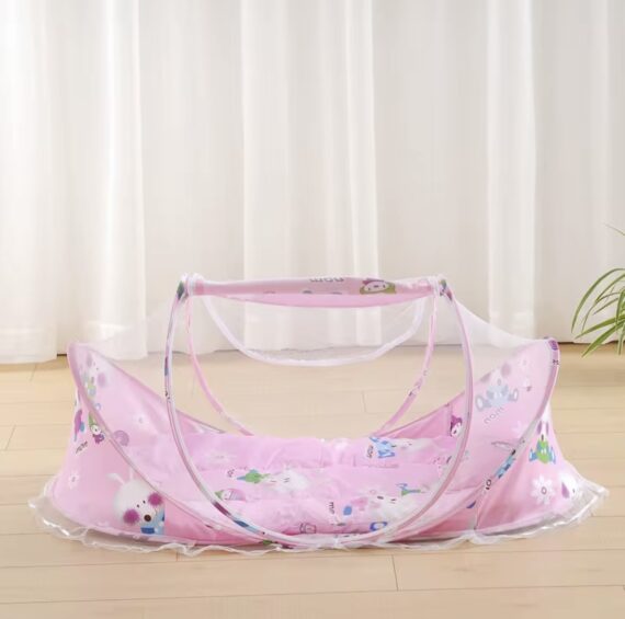 Baby Bed & Net (pink)