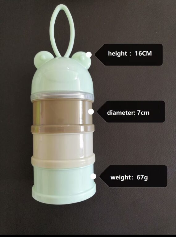 Baby milk powder container (green)