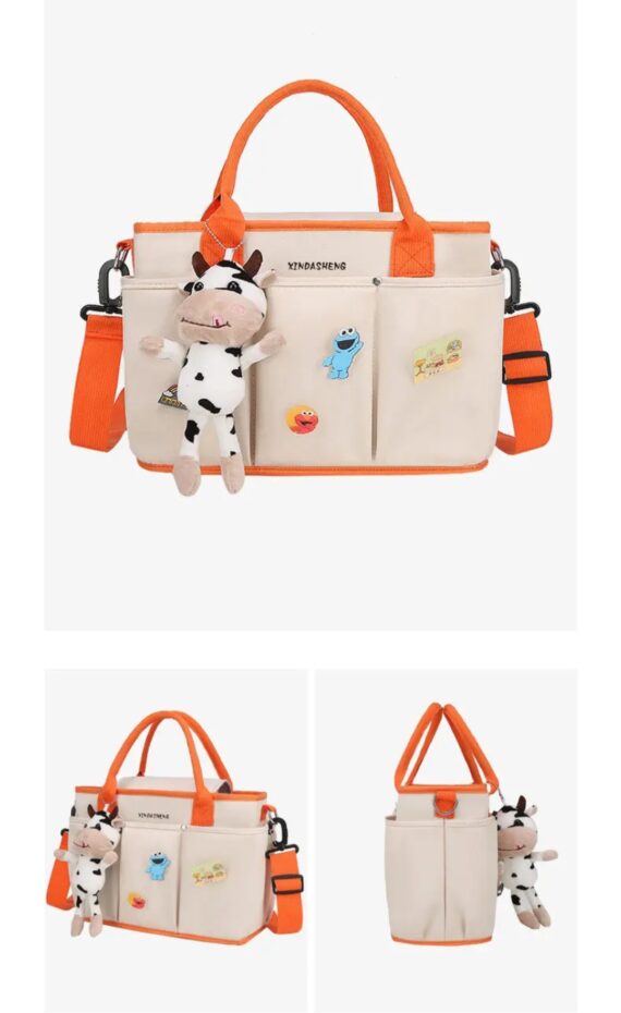 Cute plain design diaper bag