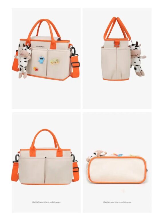 Cute plain design diaper bag