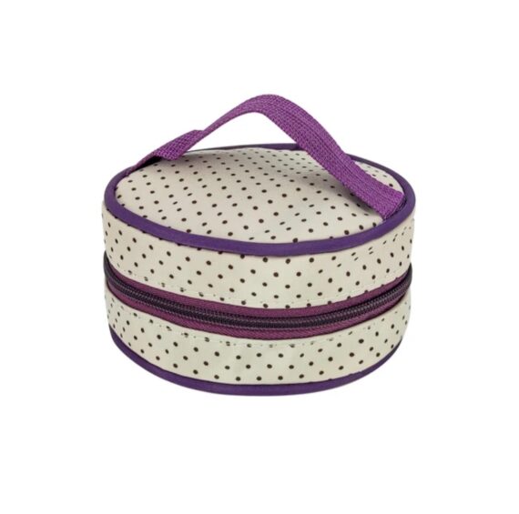 Dotted diaper bag (purple)