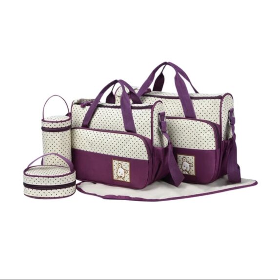 Dotted diaper bag (purple)