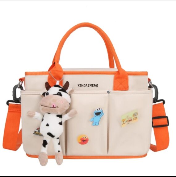 Cute plain design diaper bag