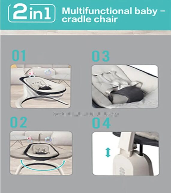 2 in 1 Multifunctional Baby Cradle Chair