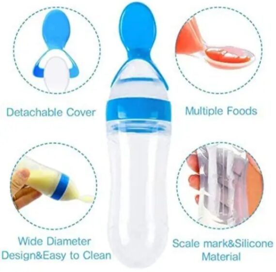 Silicone spoon feeder